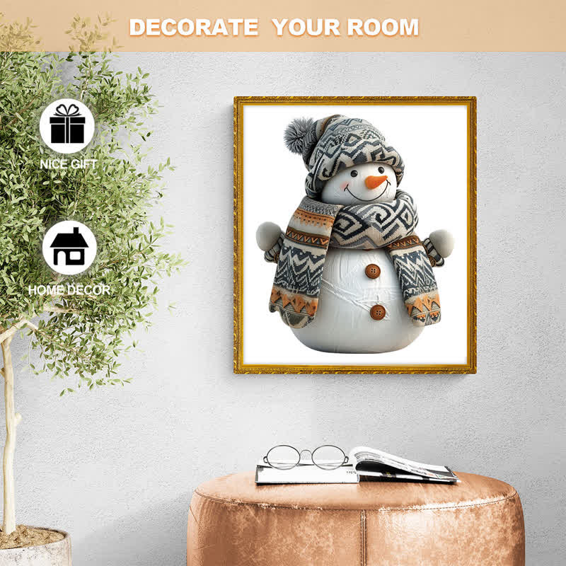 Rubbyoo Knitted Wool Snowman - Wooden Jigsaw Puzzle - image 8