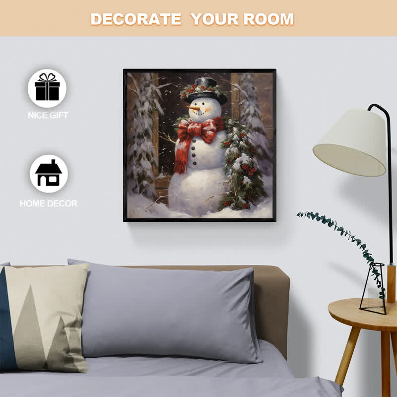 Rubbyoo Victorian Christmas Snowman - Wooden Jigsaw Puzzle - image 3