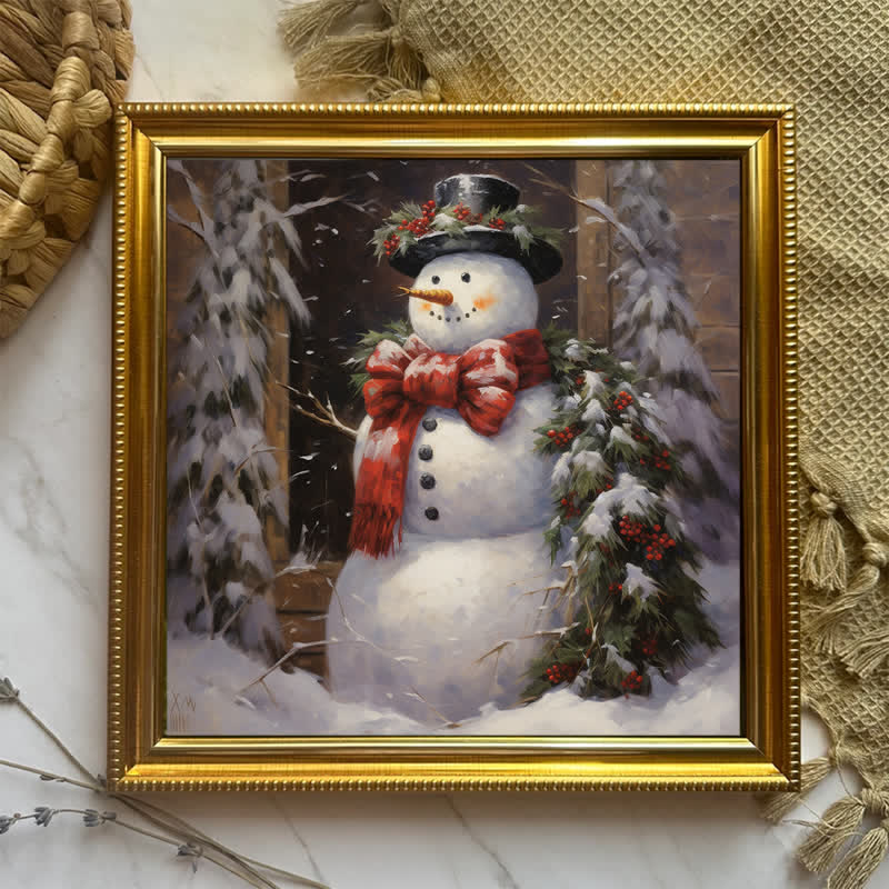 Rubbyoo Victorian Christmas Snowman - Wooden Jigsaw Puzzle - image 8