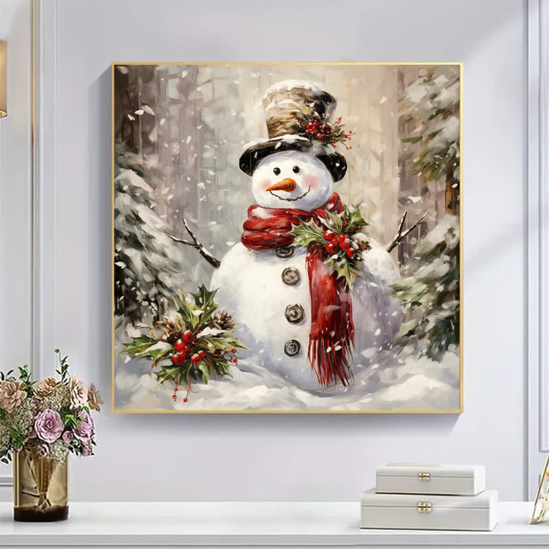 Rubbyoo Birch Forest Christmas Snowman - Wooden Jigsaw Puzzle - image 6