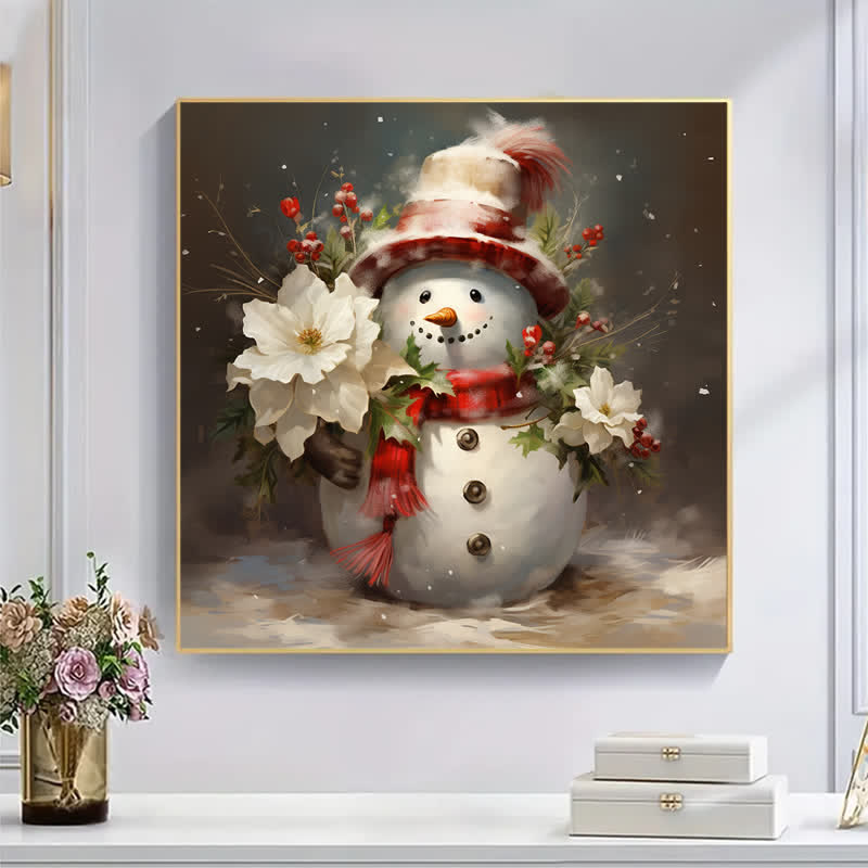 Rubbyoo Christmas Snowman Art - Wooden Jigsaw Puzzle - image 5