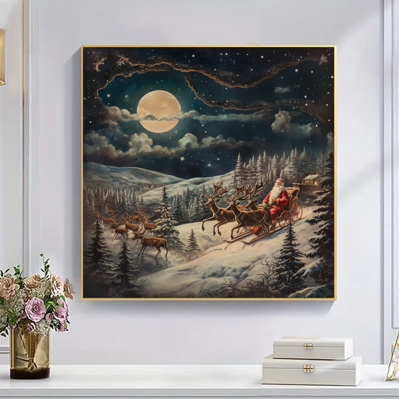 Rubbyoo Santa And His Reindeer - Wooden Jigsaw Puzzle - image 5