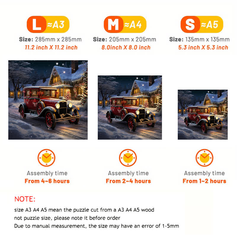 Rubbyoo Red Truck Christmas - Wooden Jigsaw Puzzle - image 4