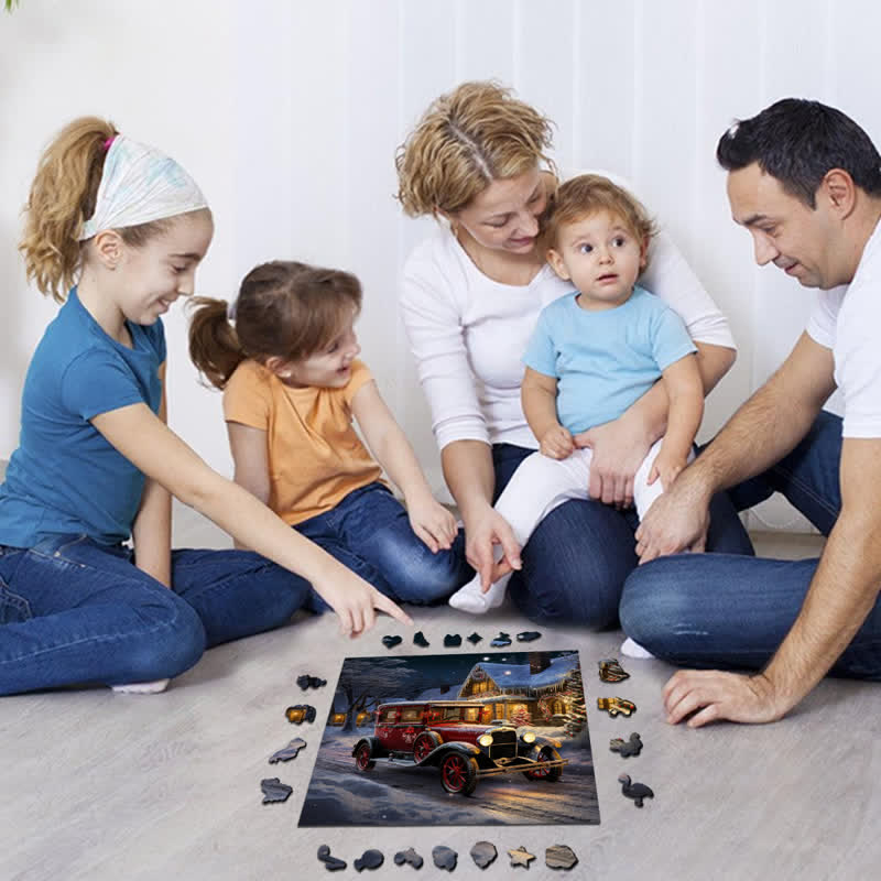 Rubbyoo Red Truck Christmas - Wooden Jigsaw Puzzle - image 5