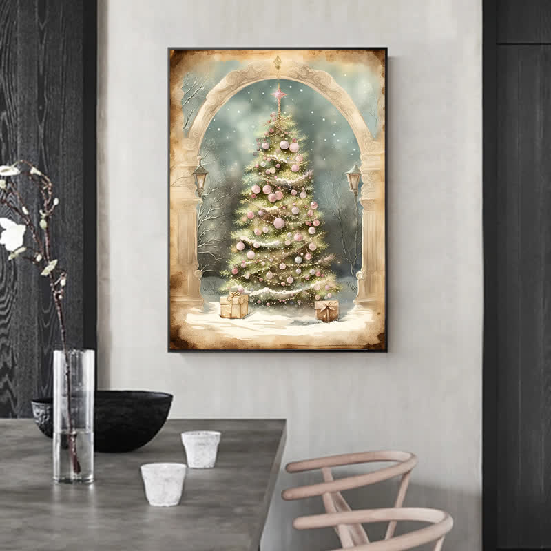Rubbyoo Shabby Chic Pink Rose Christmas Tree - Wooden Jigsaw Puzzle - image 5