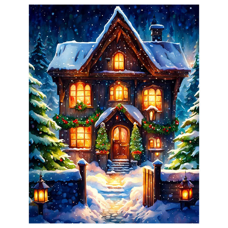 Rubbyoo Christmas Scene - Wooden Jigsaw Puzzle - A2 - Wooden Gift Packaging - image 0