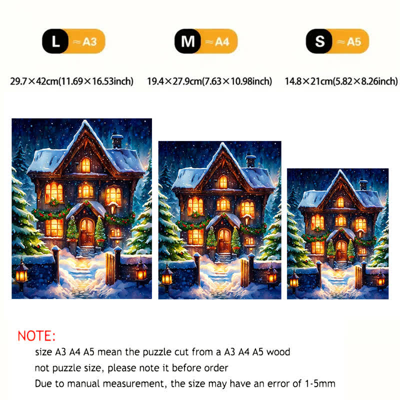 Rubbyoo Christmas Scene - Wooden Jigsaw Puzzle - image 6