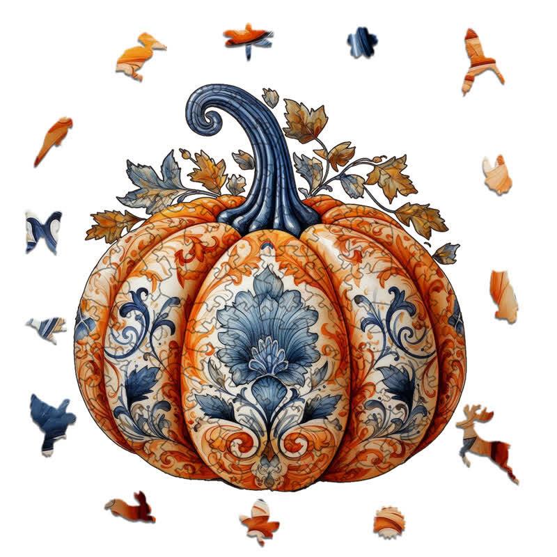 Rubbyoo Pumpkin 1 - Wooden Jigsaw Puzzle - image 1
