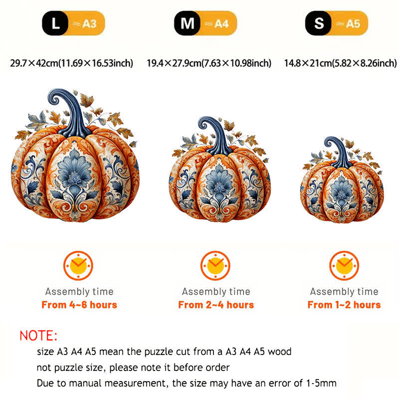 Rubbyoo Pumpkin 1 - Wooden Jigsaw Puzzle - image 4