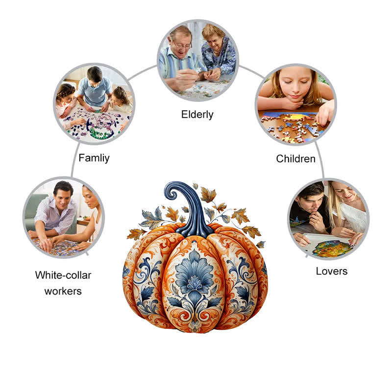 Rubbyoo Pumpkin 1 - Wooden Jigsaw Puzzle - image 3