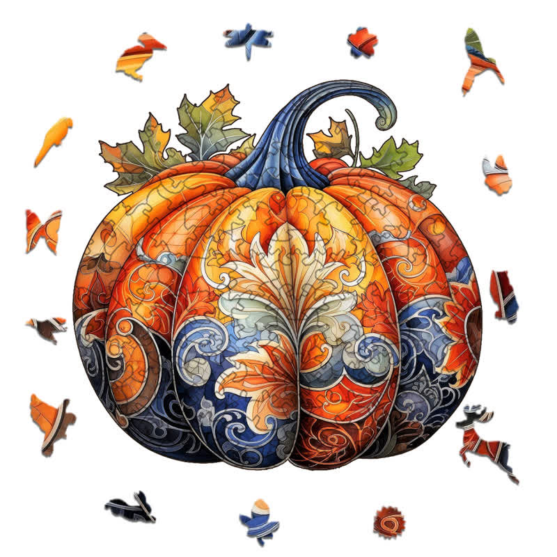 Rubbyoo Pumpkin 3 - Wooden Jigsaw Puzzle - image 1