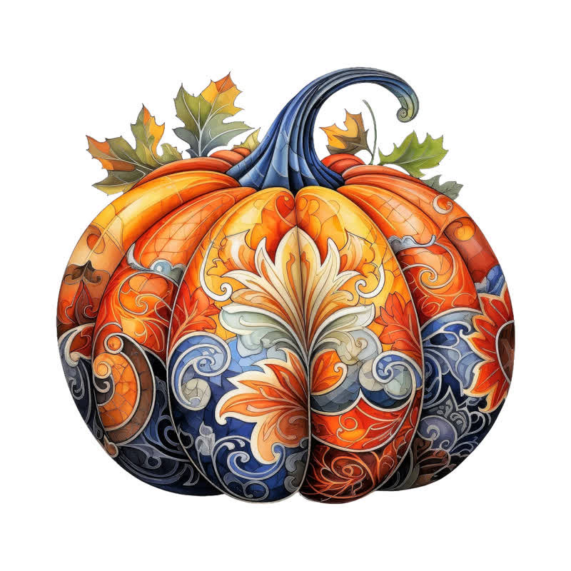 Rubbyoo Pumpkin 3 - Wooden Jigsaw Puzzle - A3 - Wooden Gift Packaging - image 0