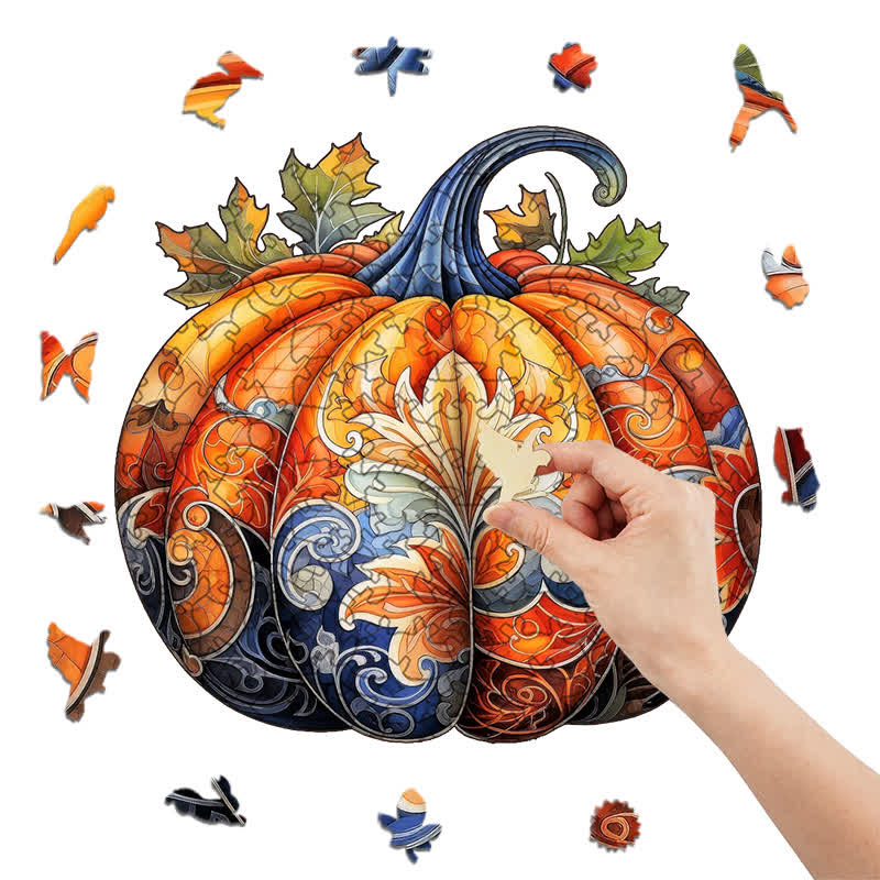Rubbyoo Pumpkin 3 - Wooden Jigsaw Puzzle - image 6