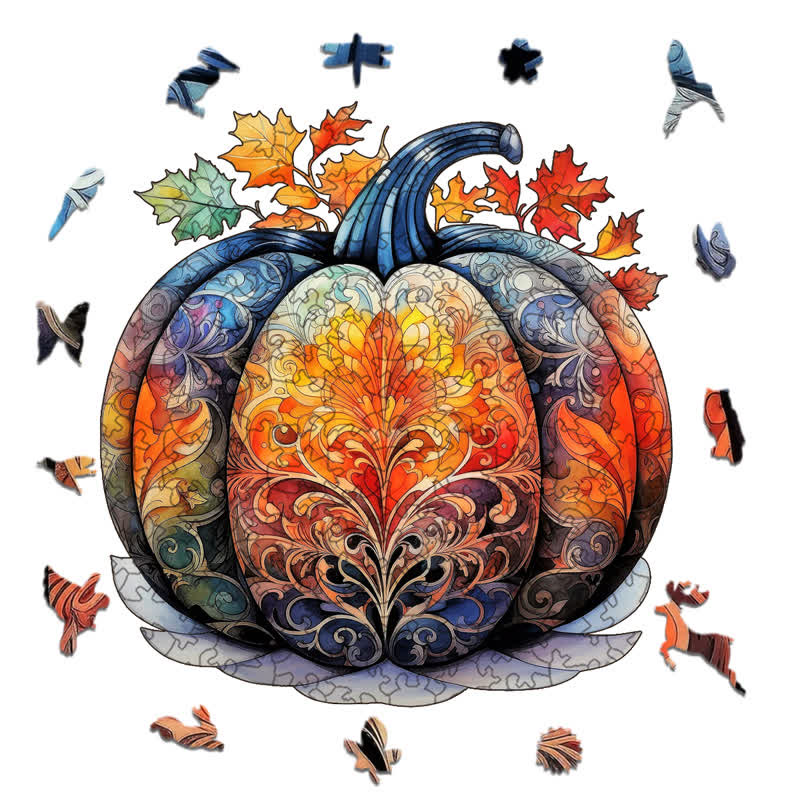 Rubbyoo Pumpkin 2 - Wooden Jigsaw Puzzle - image 1