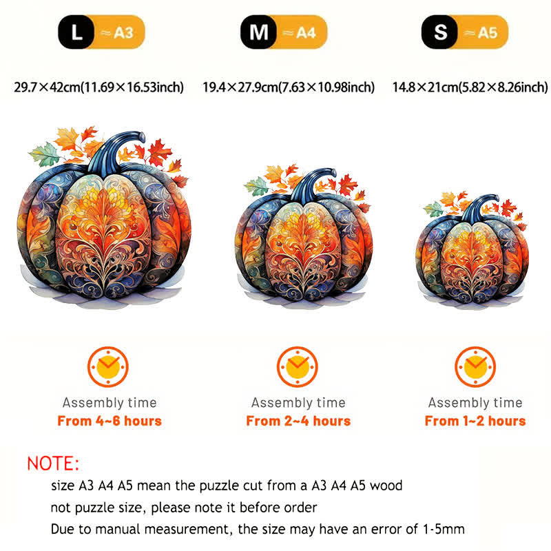 Rubbyoo Pumpkin 2 - Wooden Jigsaw Puzzle - image 4