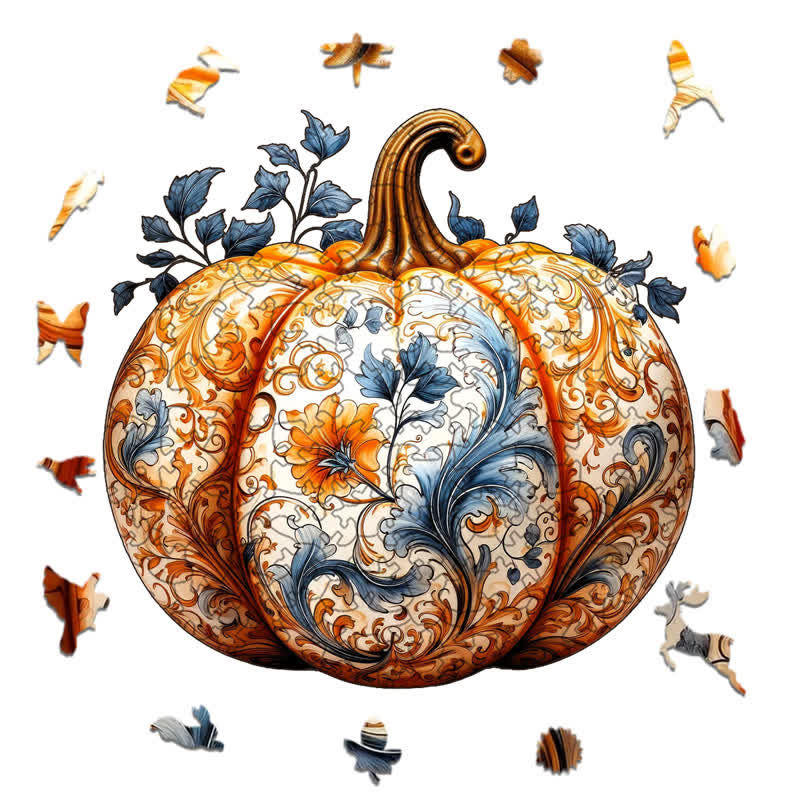 Rubbyoo Pumpkin 4 - Wooden Jigsaw Puzzle - image 1