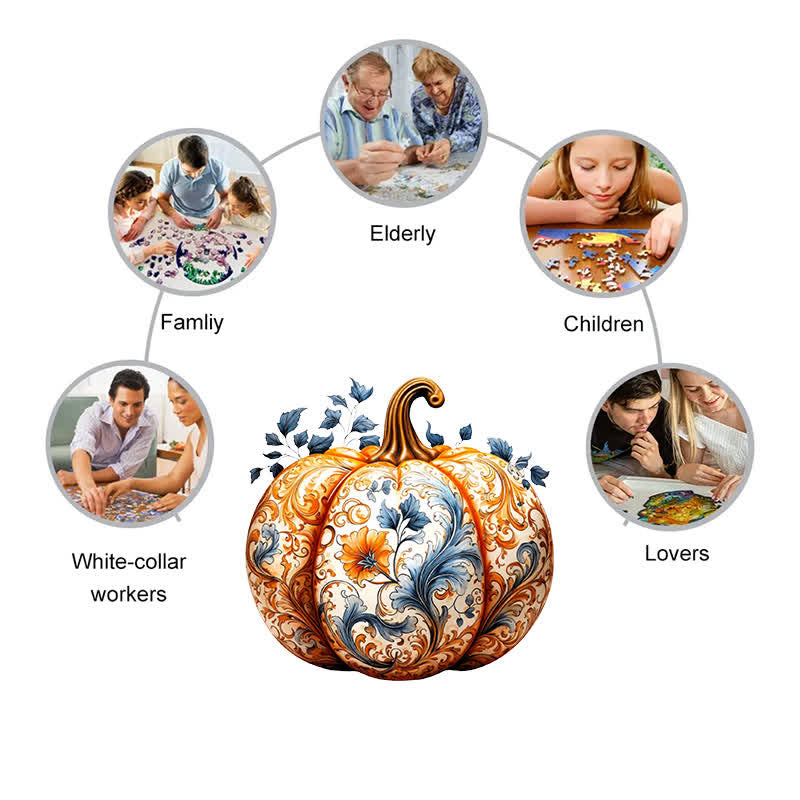 Rubbyoo Pumpkin 4 - Wooden Jigsaw Puzzle - image 2