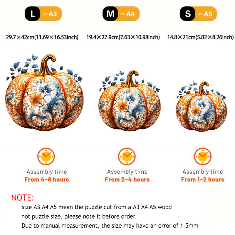 Rubbyoo Pumpkin 4 - Wooden Jigsaw Puzzle - image 4