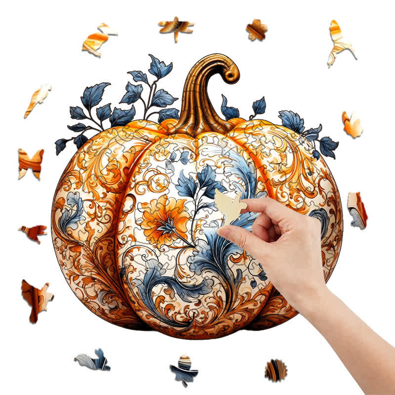 Rubbyoo Pumpkin 4 - Wooden Jigsaw Puzzle - image 6