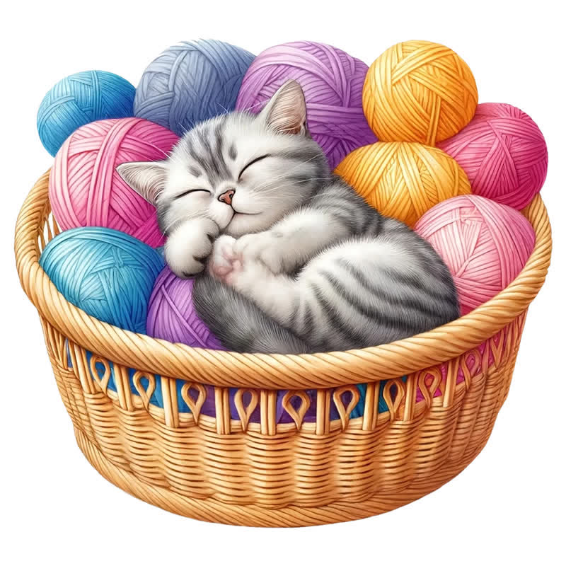 Kittens in Basket 3 - Wooden Jigsaw Puzzle - A3 - Wooden Gift Packaging - image 0