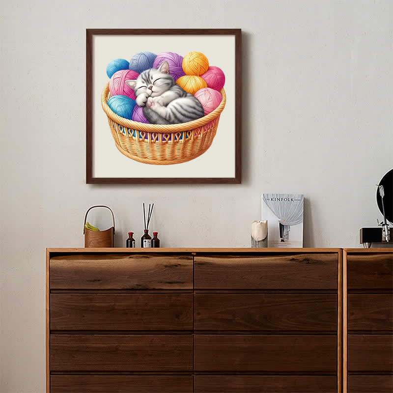 Kittens in Basket 3 - Wooden Jigsaw Puzzle - image 5