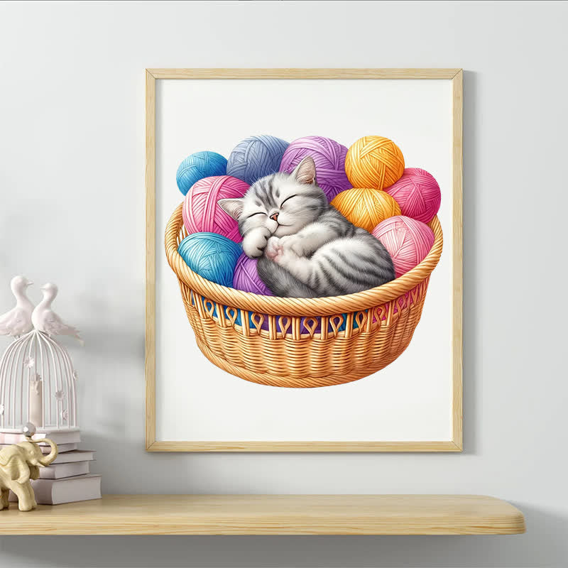 Kittens in Basket 3 - Wooden Jigsaw Puzzle - image 3