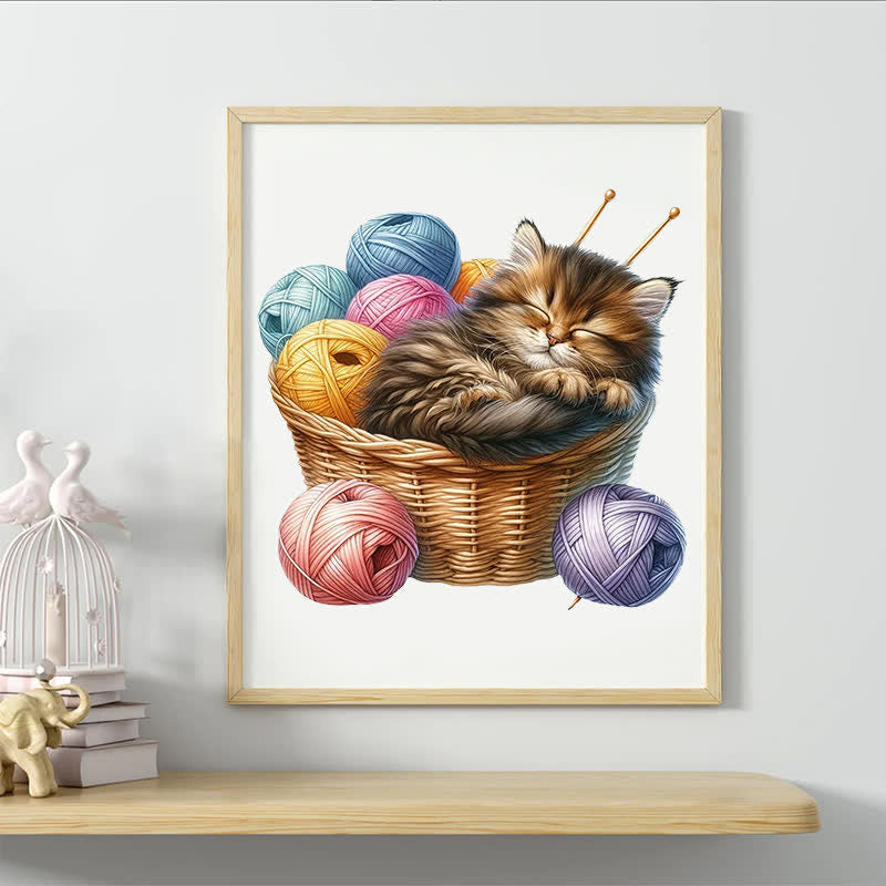 Kittens in Basket 2 - Wooden Jigsaw Puzzle - image 2