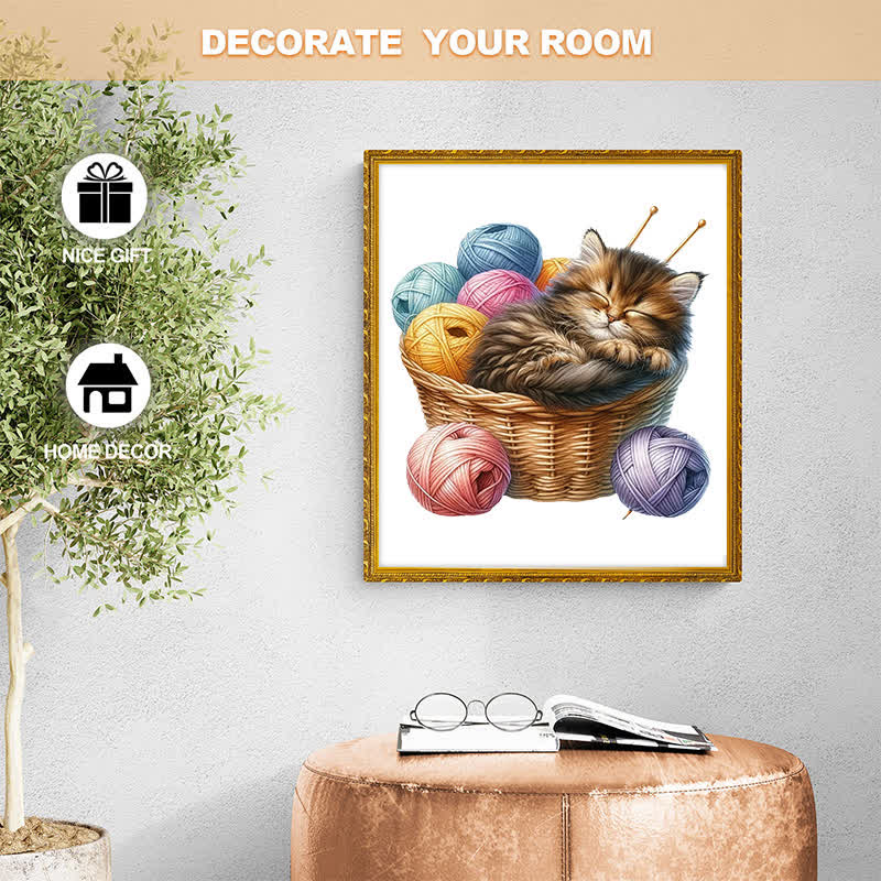 Kittens in Basket 2 - Wooden Jigsaw Puzzle - image 6