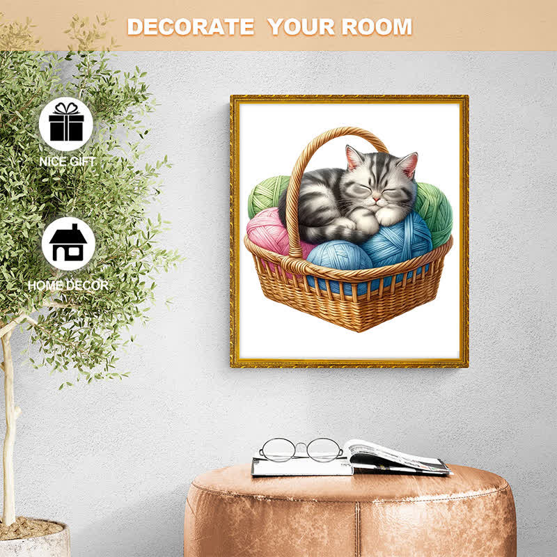 Kittens in Basket 4 - Wooden Jigsaw Puzzle - image 6