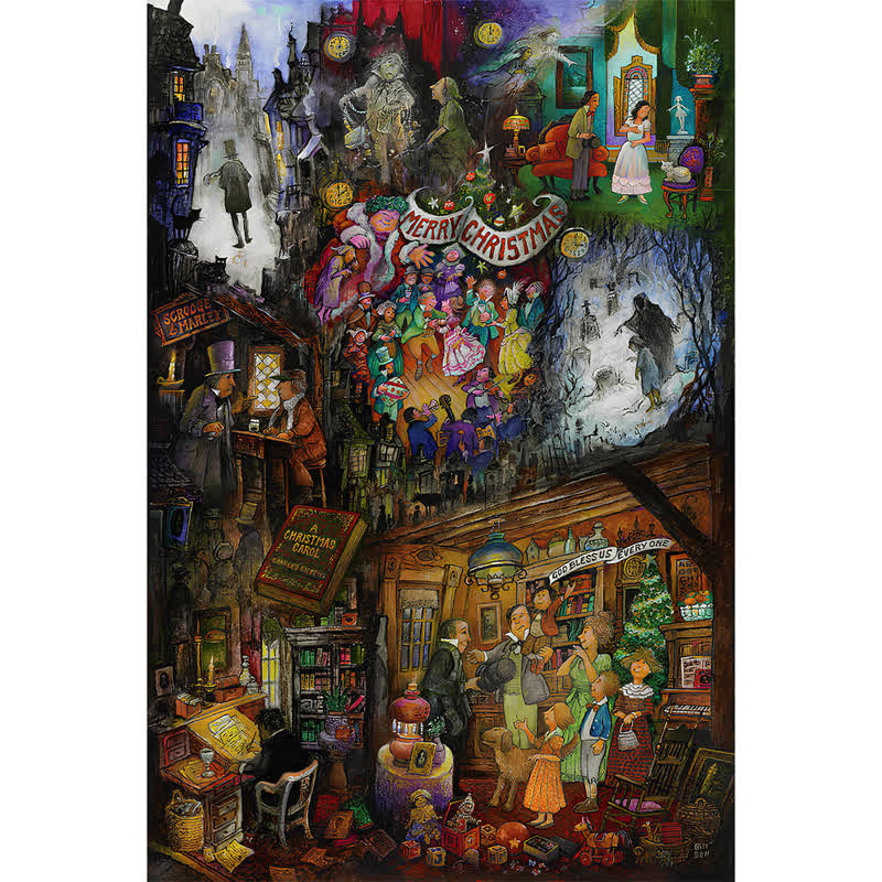 Rubbyoo A Christmas Carol - Wooden Jigsaw Puzzle - A2 - Wooden Gift Packaging - image 0