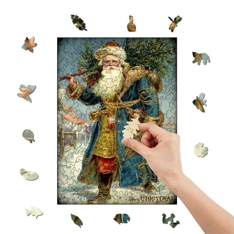Rubbyoo Santa Brings The Tree - Wooden Jigsaw Puzzle - image 3