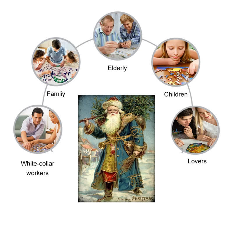 Rubbyoo Santa Brings The Tree - Wooden Jigsaw Puzzle - image 2