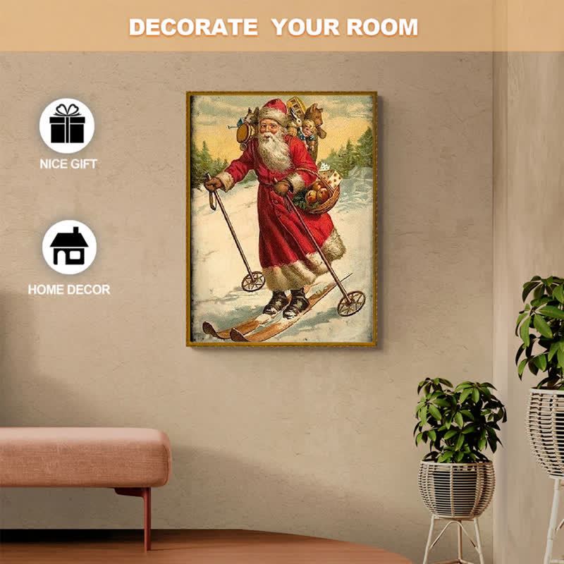 Rubbyoo Skiing Santa - Wooden Jigsaw Puzzle - image 7