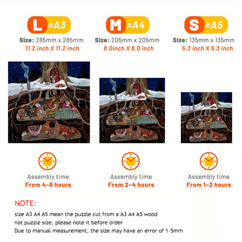 Rubbyoo Cozy Hollow - Wooden Jigsaw Puzzle - image 4