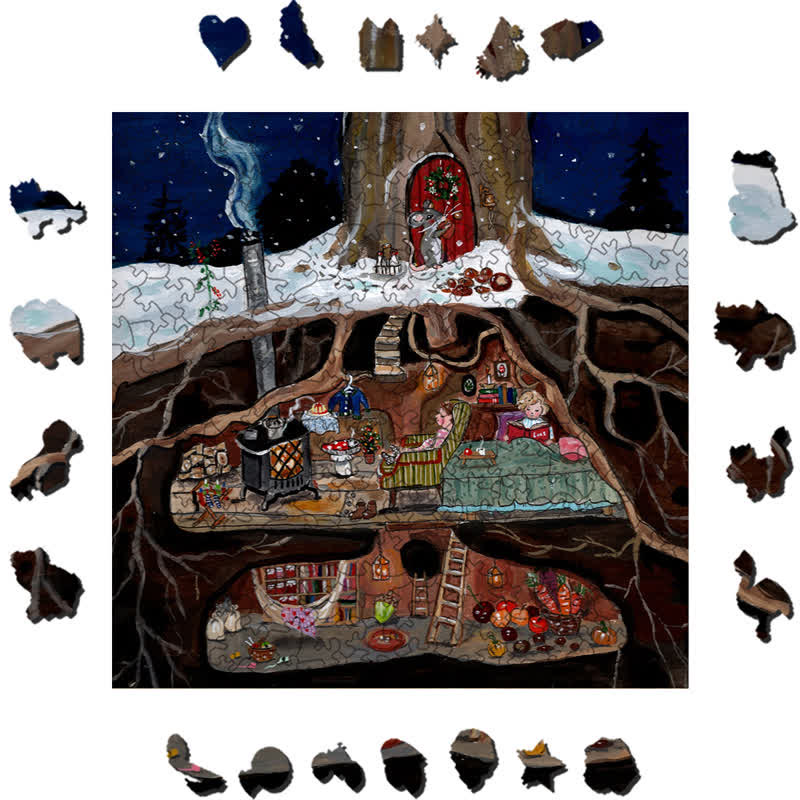 Rubbyoo Cozy Hollow - Wooden Jigsaw Puzzle - image 8