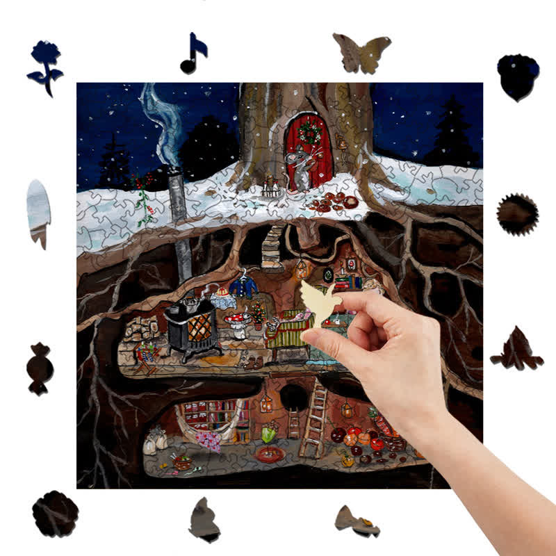 Rubbyoo Cozy Hollow - Wooden Jigsaw Puzzle - image 6