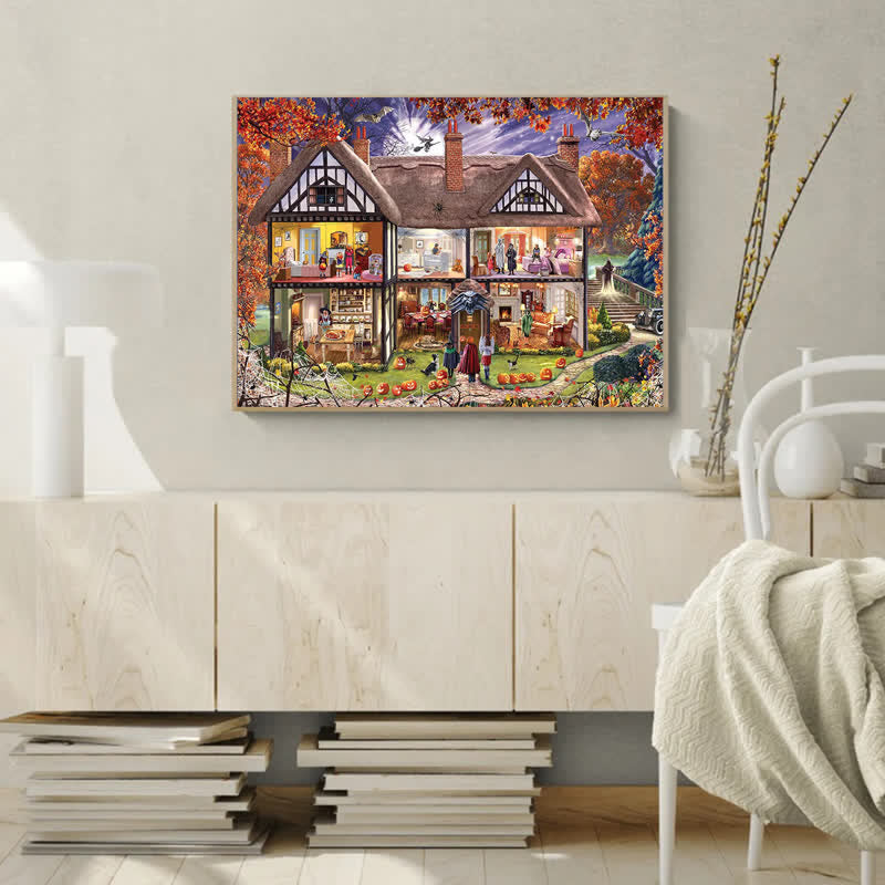 Rubbyoo Halloween House - Wooden Jigsaw Puzzle - image 4