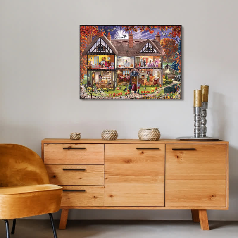 Rubbyoo Halloween House - Wooden Jigsaw Puzzle - image 6