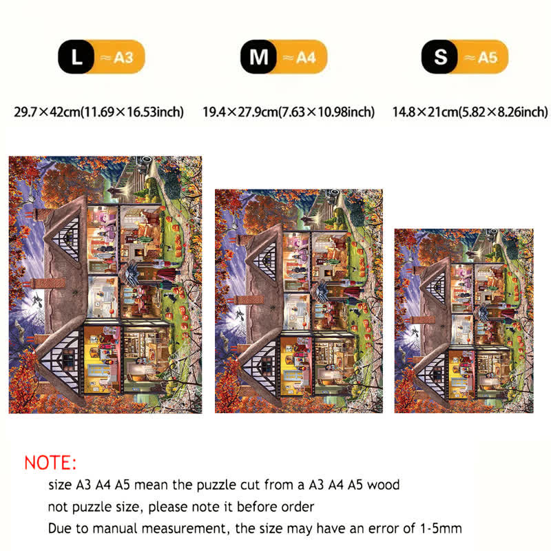 Rubbyoo Halloween House - Wooden Jigsaw Puzzle - image 8