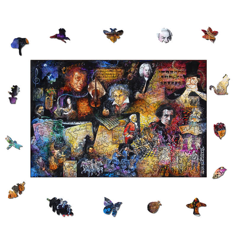 Rubbyoo Music Lover - Wooden Jigsaw Puzzle - image 1