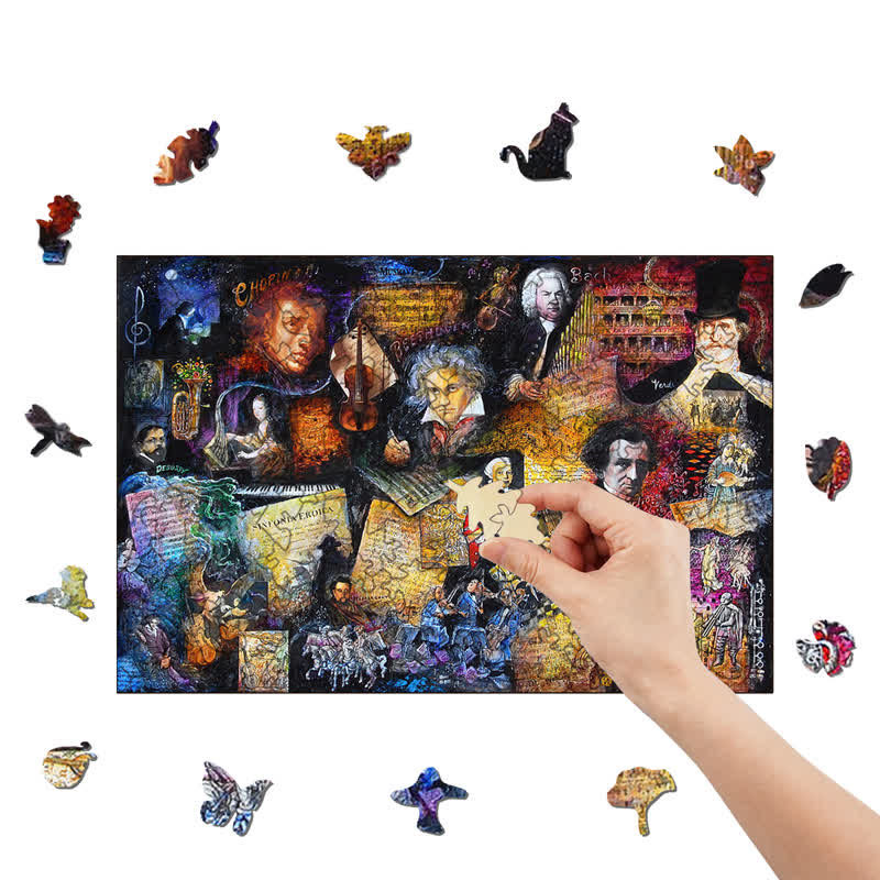 Rubbyoo Music Lover - Wooden Jigsaw Puzzle - image 7