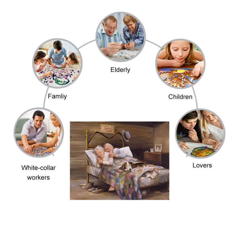 Rubbyoo Grow Old Together - Wooden Jigsaw Puzzle - image 2