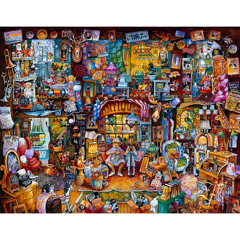 Rubbyoo The Antiques - Wooden Jigsaw Puzzle - A2 - Wooden Gift Packaging - image 0