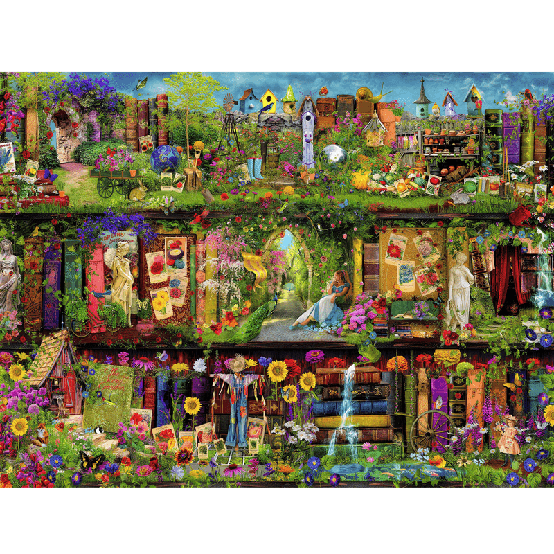 Rubbyoo The Garden Shelf - Wooden Jigsaw Puzzle - A2 - Wooden Gift Packaging - image 0