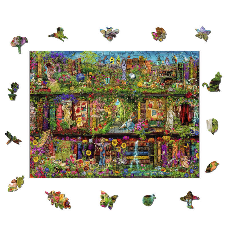 Rubbyoo The Garden Shelf - Wooden Jigsaw Puzzle - image 1