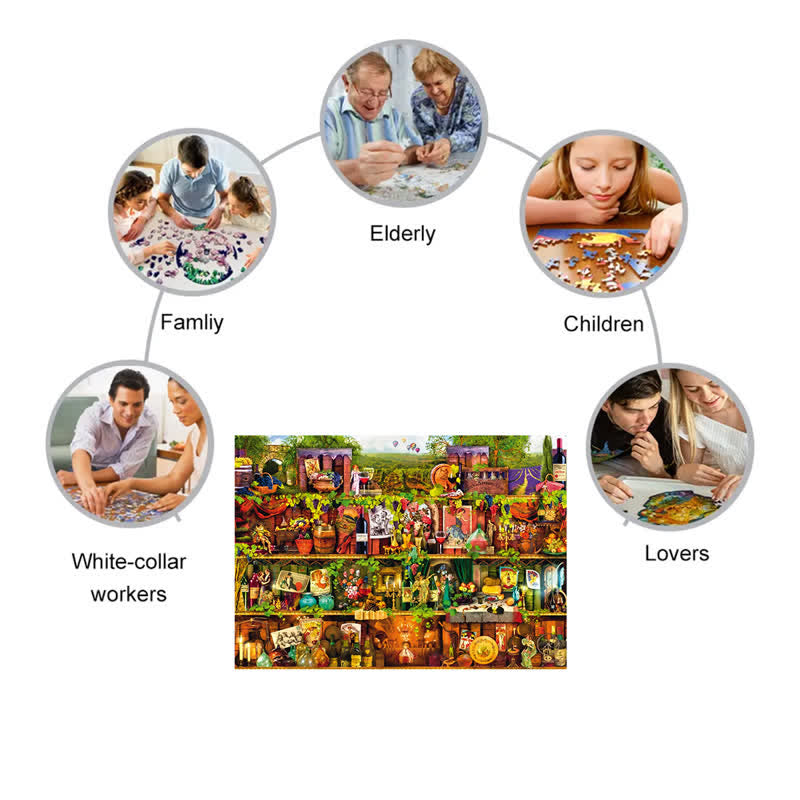 Rubbyoo Wine Shelf - Wooden Jigsaw Puzzle - image 2