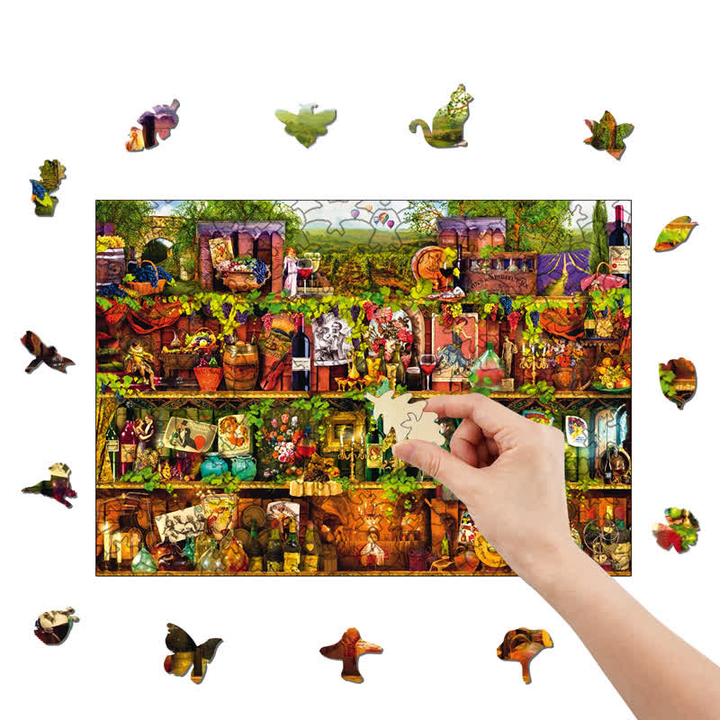 Rubbyoo Wine Shelf - Wooden Jigsaw Puzzle - image 7