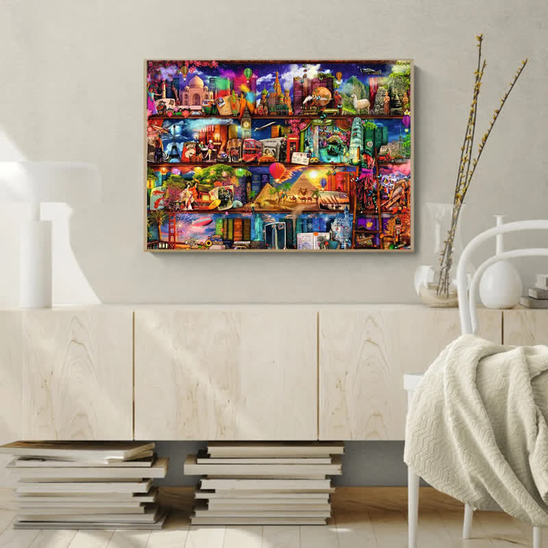 Rubbyoo World of Books - Wooden Jigsaw Puzzle - image 4