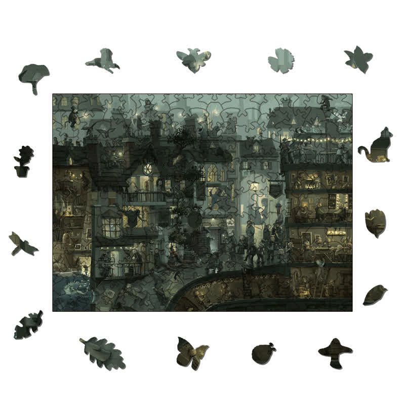 Rubbyoo Magic Alley - Wooden Jigsaw Puzzle - image 1