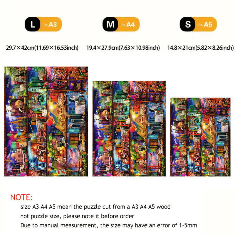 Rubbyoo World of Books - Wooden Jigsaw Puzzle - image 8